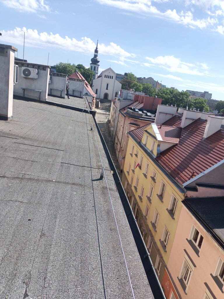 renowacja instalacji odgromowej w budynku banku w Kędzierzynie-Koźlu