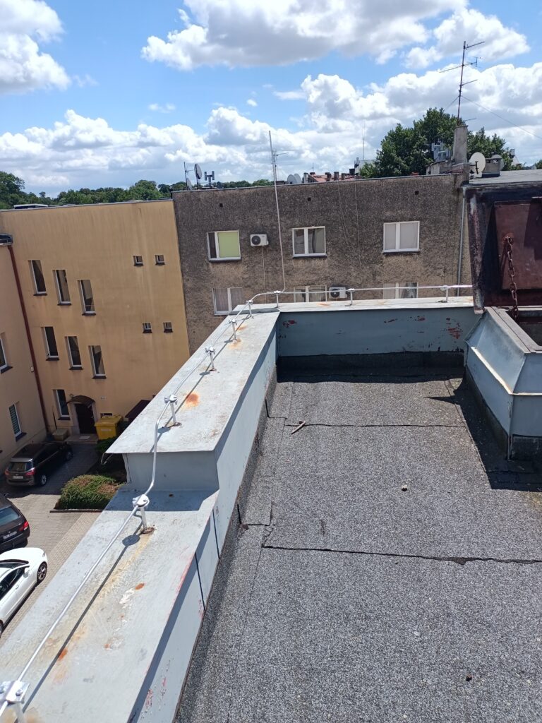 renowacja instalacji odgromowej w budynku banku w Kędzierzynie-Koźlu